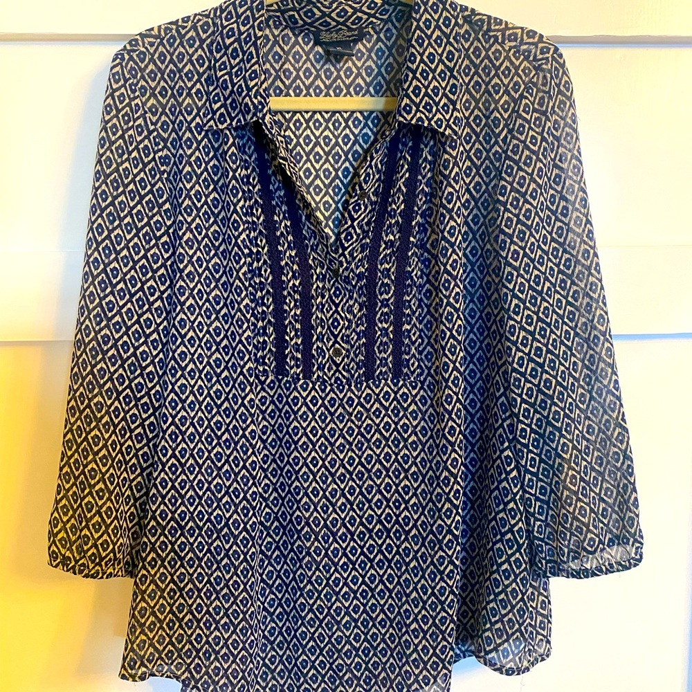 Luck Brand pullover blouse, XL